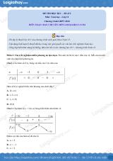 Đề thi học kì 1 Toán 12 Chân trời sáng tạo - Đề số 2